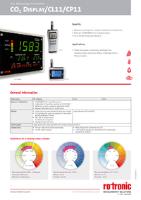 Thumbnail of document Data Sheet - CL11 Indoor Air Quality Data Logger